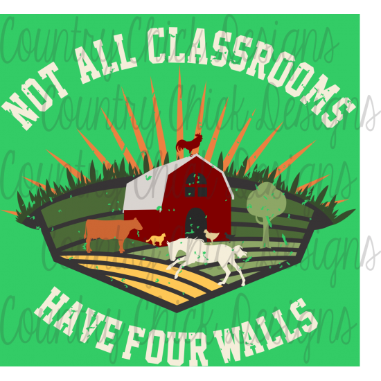 Digital Down Load Printable Designs  Not All Classrooms have 4 Walls